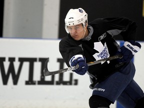 Luke Schenn's agent, Don Meehan, expects to open contract negotiations with the Leafs before the end of the week. Schenn is a restricted free agent. (DAVE ABEL/Toronto Sun)