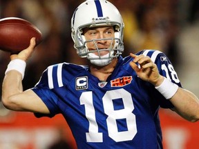 Quarterback Peyton Manning, for now a member of the Indianapolis Colts. (Mike Segar, Reuters files)