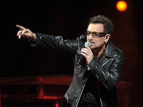 U2's Bono. (QMI Agency file photo)