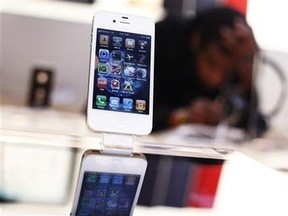 An iPhone is seen at the Apple store in New York May 23, 2011. Reuters/Shannon Stapleton