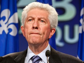 Gilles Duceppe reacts on election night, May 2, 2011.
 (Joel LeMay/QMI Agency)
