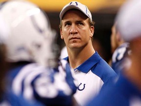 Colts quarterback Peyton Manning may miss more than the first week of the NFL season, according to team owner Jim Irsay. (REUTERS/Brent Smith)