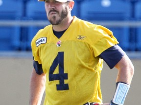 Blue Bombers QB Buck Pierce, sidelined with a foot injury since July 13, took part in drills Saturday and showed good mobility (Winnipeg Sun Files)