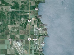Investigators seized more than 2,000 marijuana plants when they executed a search warrant at a rural home near Camp Morton, north of Gimli Tuesday, Oct. 4, 2011. (Google Maps)