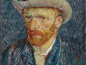 Self-portrait, 1887, by Vincent van Gogh is seen in this undated photograph.  (REUTERS/Van Gogh Museum Amsterdam/Handout)