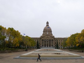 The Alberta Legislature grounds.