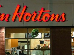 A Tim Hortons store front. (QMI AGENCY FILE PHOTO)