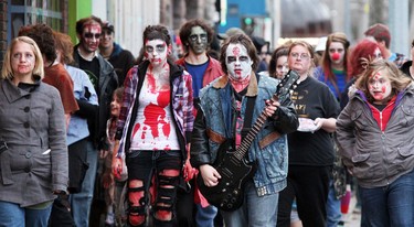 Hundreds participated in the third annual Soo Zombie Walk on Oct. 22, 2011 in Sault Ste. Marie Ont. (Rachele Labrecque/QMI Agency)
