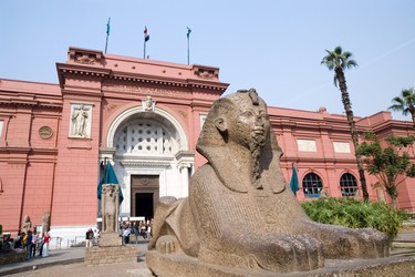 Egyptian Museum, Cairo: Built in 1902, this two-storey, 42-room museum contains 120,000 ancient artifacts, including the mummies of 27 pharaohs, their gold thrones, coffins, jewels and art, plus the massive King Tut collection. (Shutterstock)