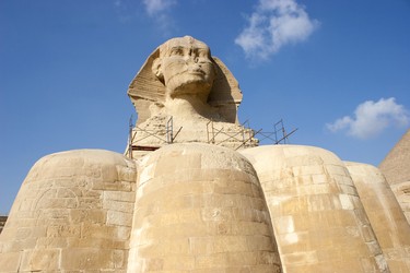 Great Sphinx of Giza: Egypt's Sphinx is the largest monolith statue in the world, with a height of 20.22 metres and a length of 73.5 metres. While the builder and inspiration behind the Sphinx remains a mystery, many believe it was built under the supervision of Pharaoh Khafra in 2500 BC. (Shutterstock)