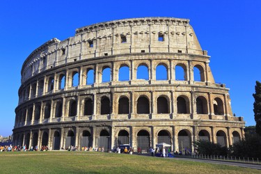 Colosseum, Rome: This amphitheatre was built during the height of the Roman Empire under Emperor Vespasian. Construction began in 72 AD and was completed in 80 AD. (Shutterstock)