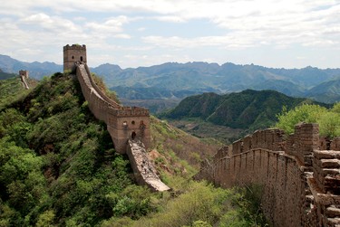 Great Wall of China: The Great Wall is a collection of walls built from the 5th Century BC onward, most of which were built during the Ming Dynasty from 1368 to 1644 AD. (Shutterstock)