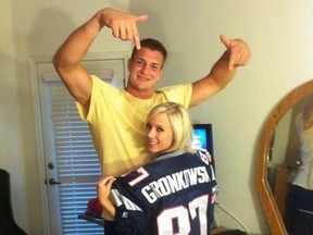 Pictures of Rob Gronkowski posing with adult film actress BiBi Jones made the rounds on the Internet last year. (twitter.com)