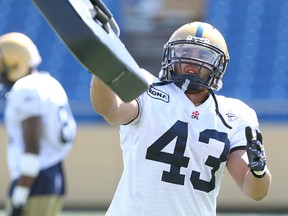 Bombers FB James Green. (BRIAN DONOGH/WINNIPEG SUN FILES)