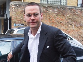 James Murdoch arrives at News International in London in this July 12, 2011 file photo. REUTERS/Olivia Harris/Files
