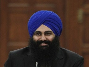 Democratic Reform Minister Tim Uppal in Ottawa on November 15, 2011. (Chris Roussakis/QMI Agency)