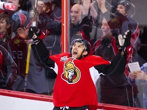 Nick Foligno has scored some key goals for the Senators this season. (USPRESSWIRE FILE PHOTO)