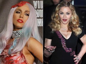 Lady Gaga and Madonna (WENN.COM file photo)