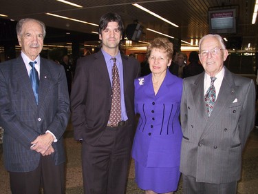 Albert Cohen (left) and son James Cohen with Arlene and Ben Van Ruiten in 2005.
