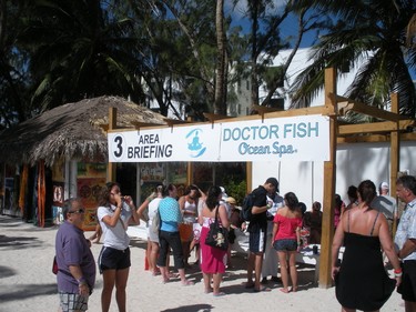 The Dr. Fish Ocean Spa Boat is a relaxing excursion in Punta Cana by Ocean Adventures. (Nicole Feenstra/QMI Agency)