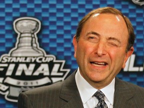 NHL commissioner Gary Bettman. (MIKE BLAKE/Reuters file photo)