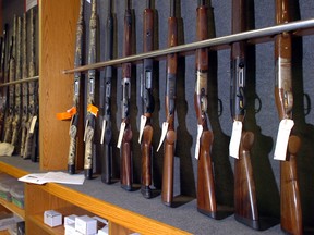 A rack of 'long guns' and rifles. (QMI Agency file photo)