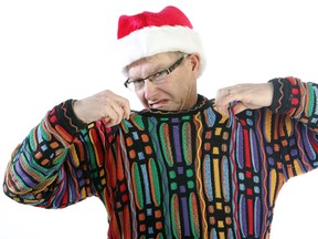 Graham Hicks in his infamous Christmas sweater.