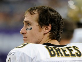 New Orleans Saints' QB Drew Brees. (GETTY IMAGES)