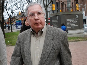 Ex-Bishop Raymond Lahey (left) appeared in Ottawa court Wednesday May 4, 2011 in this file photo. (TONY CALDWELL/QMI AGENCY)
