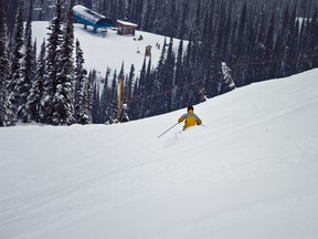 File photo of skier at Revelstoke Mountain Resort