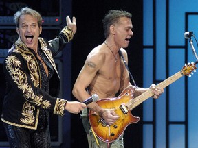 David Lee Roth (L) and Eddie Van Halen (R). (Reuters file photo)