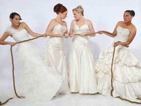 Four brides compete in every episode of "Four Weddings Canada." How could there be tension?