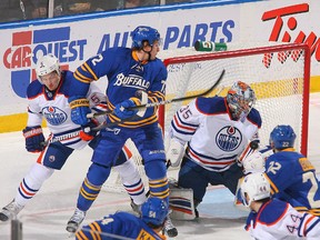 The Oilers fell to the  Sabres 4-3 Tuesday in Buffalo. (US Presswire)