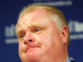 Former Toronto mayor Rob Ford. (Toronto Sun files)