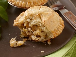 Turkey, apple and cheddar hand pies. (Supplied)