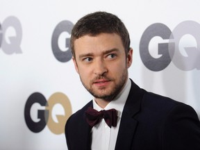 Justin Timberlake. REUTERS/Phil McCarten