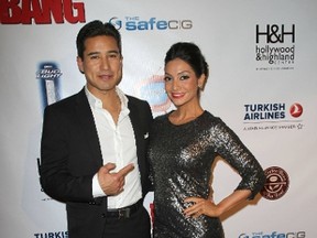 Mario Lopez and Courtney Mazza. (WENN.COM file photo)