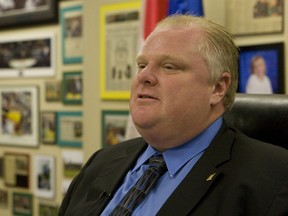 Toronto Mayor Rob Ford. (JACK BOLAND/QMI Agency)