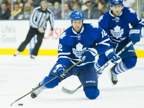 Tim Connolly took a "maintenance day" and missed practice Wednesday morning after the Leafs defeated Buffalo 2-0 Tuesday night, (ERNEST DOROSZUK/Toronto Sun)