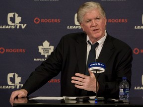 Brian Burke is worried where hockey is going now that enforcers like Toronto's Colton Orr are getting pushed out of the NHL. (QMI AGENCY)