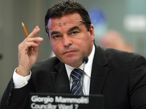Councillor Giorgio Mammoliti received a death threat on a voicemail over the Christmas break. (Toronto Sun files)