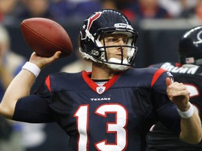 Hand off, hand off again and don't turn the ball over. That seems to be the message Texans coach Gary Kubiak has been giving young quarterback T.J. Yates (US Presswire)