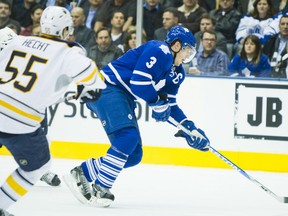 Dion Phaneuf was voted most overrated player in the NHL in a poll of players, for the second year in a row. (Ernest Doroszuk/Toronto Sun)