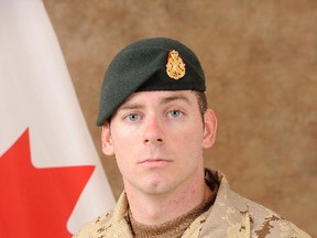 Cpl. Joshua Caleb Baker was killed during a training accident at a range northeast of Kandahar city. Four other soldiers were injured in the accident. (Canadian Armed Forces/HO)