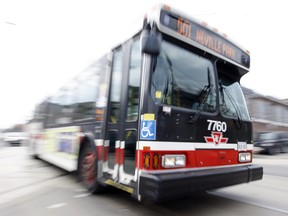 Souces have told the Toronto Sun that a TTC bus driver has been relieved of his duties after eating a chocolate bar on the job. (Toronto Sun files)