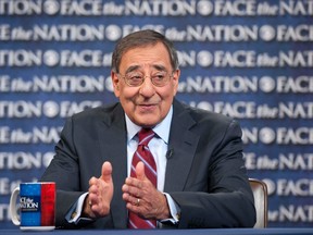Defense Secretary Leon Panetta answers a question during CBS's "Face the Nation" program in Washington January 6, 2012 in this handout picture released to Reuters January 8, 2012.