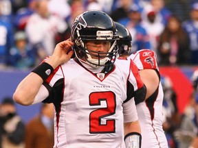 Falcons quarterback Matt Ryan fell to 0-3 in playoff games with Sunday's loss against the New York Giants. (AFP)