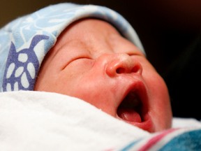 Ming Shui Lei was the first baby to be born in Toronto in 2012. (CRAIG ROBERTSON/QMI Agency)