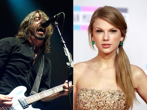 Foo Fighters and Taylor Swift. (QMI Agency/Reuters file photo)