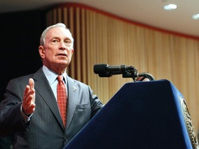 New York City Mayor Michael Bloomberg speaks during a news conference at Cornell University on December 19, 2011. (REUTERS/Eduardo Munoz)